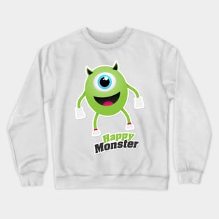 Happy Monster Character for Boys Men Girls Women Kids Crewneck Sweatshirt